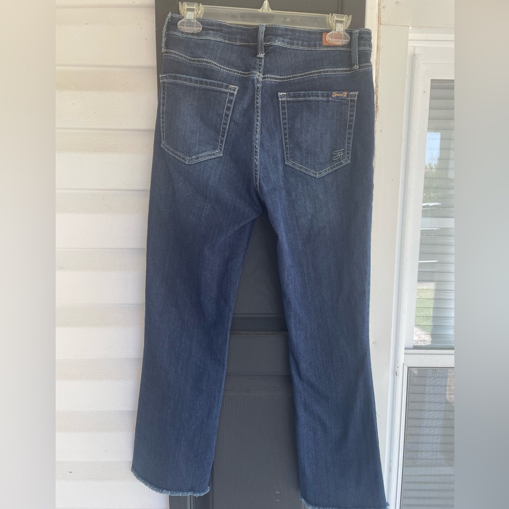 Seven frayed flares size 4